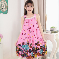 Sanderala Sexy kobiety bawełna drukuj bielizna nocna Plue rozmiar bielizna śliczne koszula nocna miękkie cienkie kobiece bielizna koszula nocna odzież domowa 3